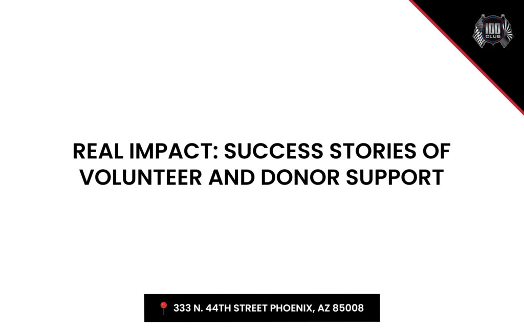 Success stories of volunteer and donor support